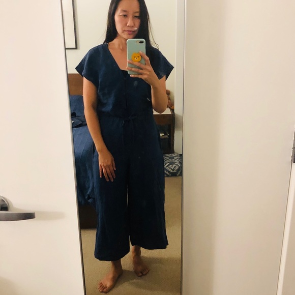 NWOT cloth & stone linen jumpsuit XS - Picture 8 of 8